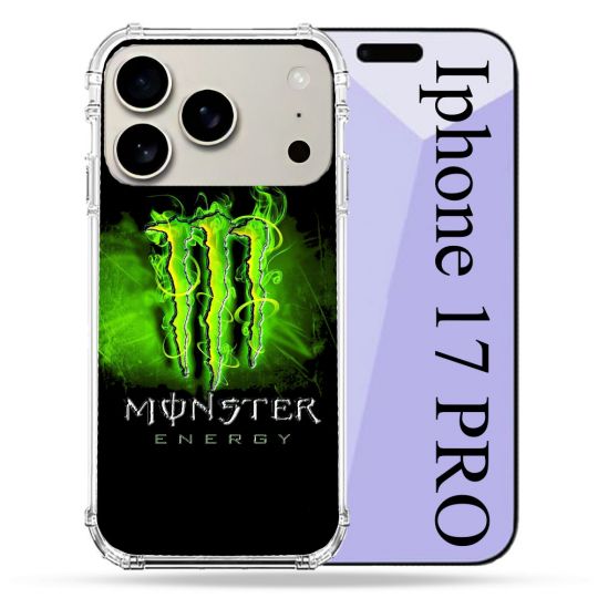 Coque Renforcée Magsafe Pour Iphone 17 Pro Monster Energy Vert
