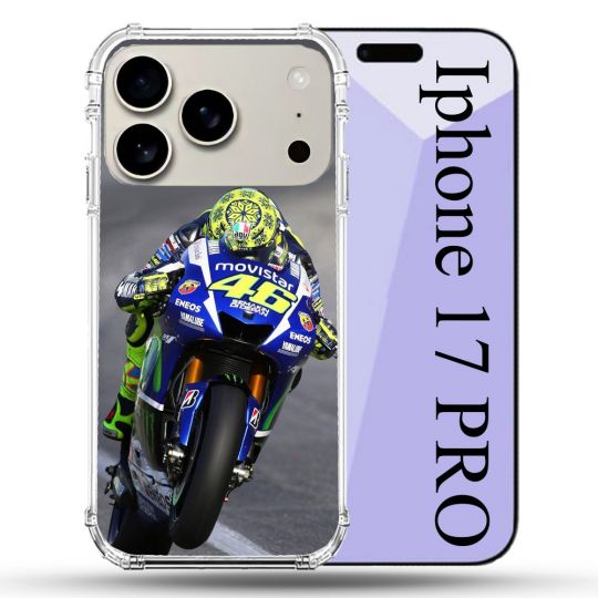 Coque Renforcée Magsafe Pour Iphone 17 Pro Moto Course GP Wheeling 46