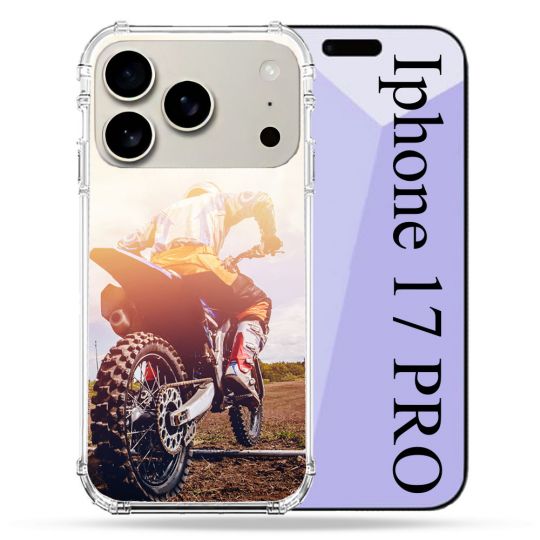 Coque Renforcée Magsafe Pour Iphone 17 Pro Moto Cross Soleil