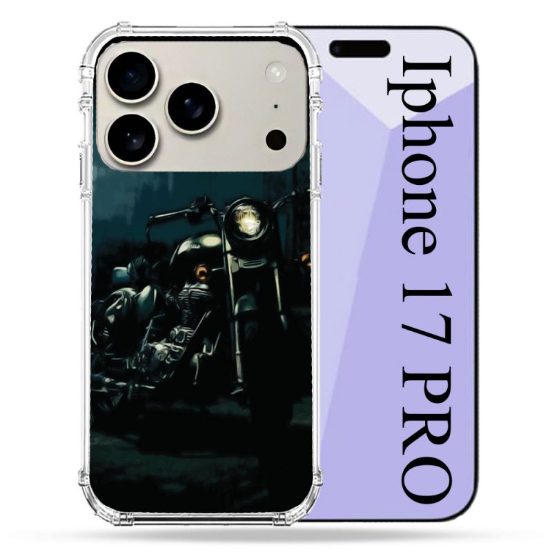 Coque Renforcée Magsafe Pour Iphone 17 Pro Moto Harley Vintage