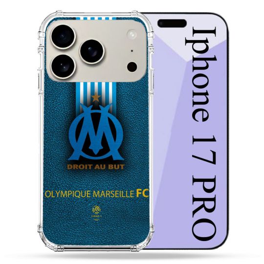Coque Renforcée Magsafe Pour Iphone 17 Pro Olympique Marseille OM Bande