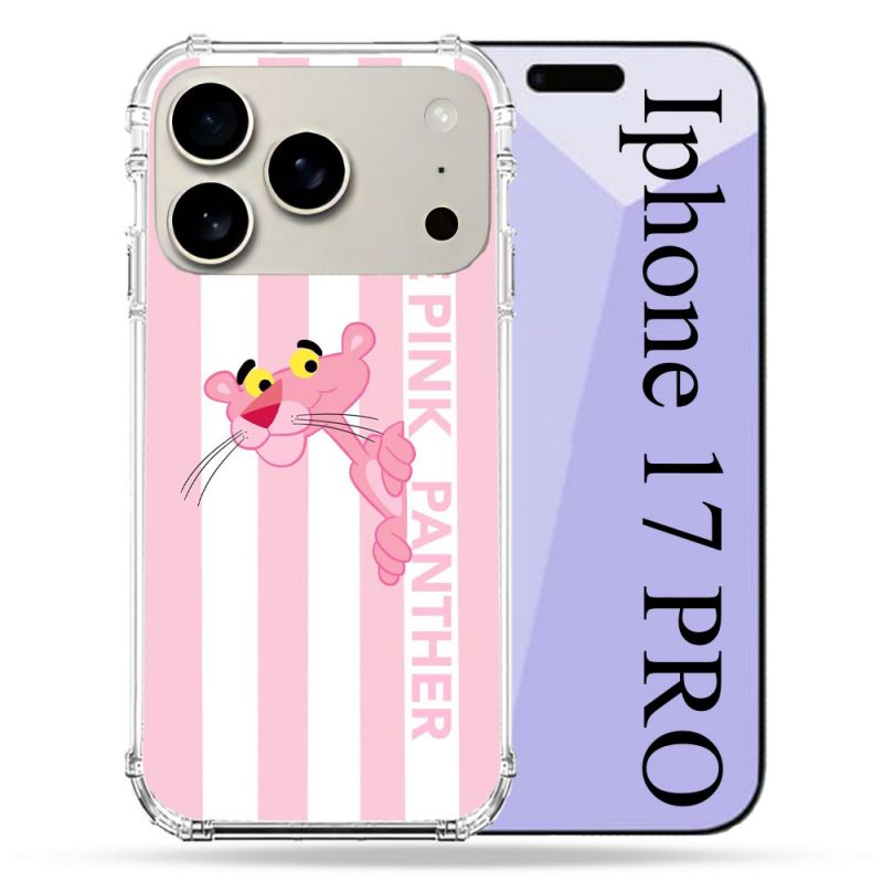 Coque Renforcée Magsafe Pour Iphone 17 Pro Panthere Rose