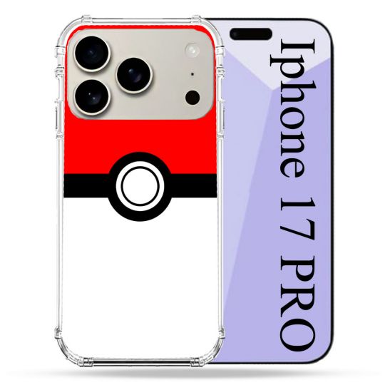Coque Renforcée Magsafe Pour Iphone 17 Pro Pokemon Pokeball