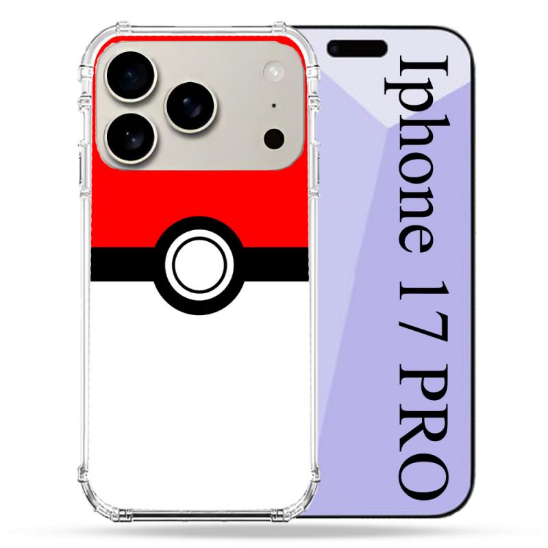 Coque Renforcée Magsafe Pour Iphone 17 Pro Pokemon Pokeball