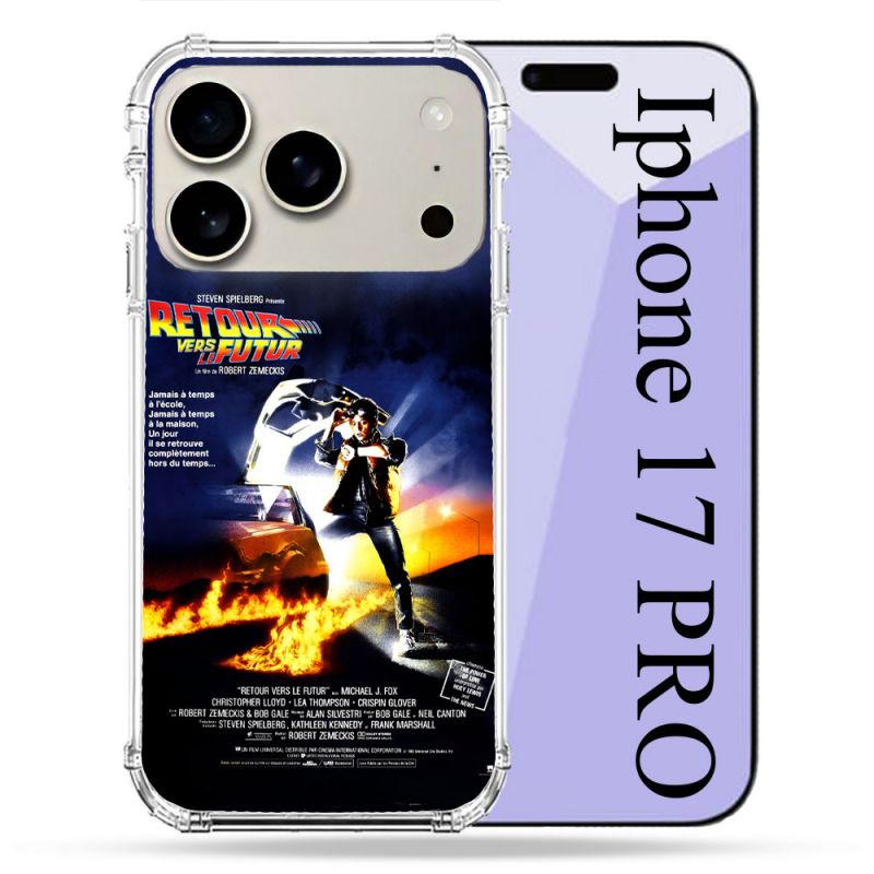 Coque Renforcée Magsafe Pour Iphone 17 Pro Retour Vers Le Futur Affiche