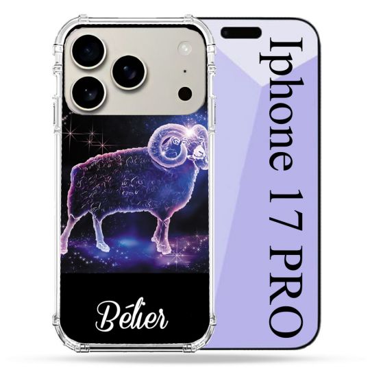 Coque Renforcée Magsafe Pour Iphone 17 Pro Signe Zodiaque 2 Bélier