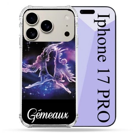 Coque Renforcée Magsafe Pour Iphone 17 Pro Signe Zodiaque 2 Gémeaux