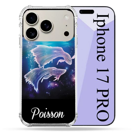 Coque Renforcée Magsafe Pour Iphone 17 Pro Signe Zodiaque 2 Poisson
