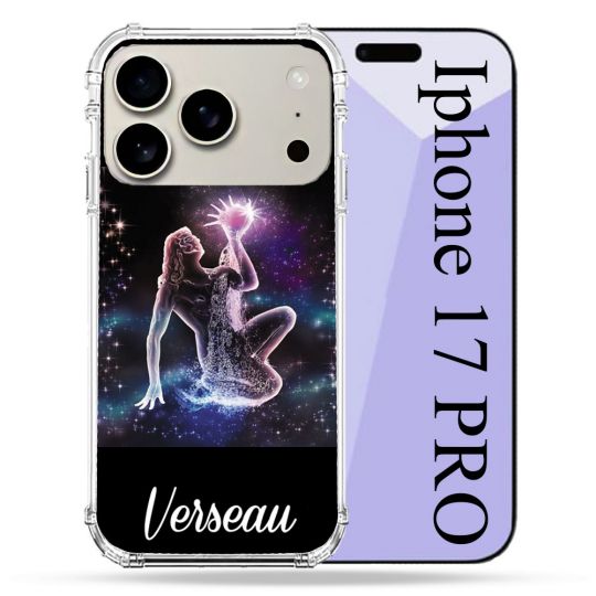 Coque Renforcée Magsafe Pour Iphone 17 Pro Signe Zodiaque 2 Verseau