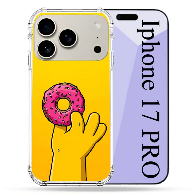Coque Renforcée Magsafe Pour Iphone 17 Pro Simpson Donuts