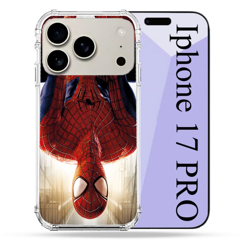 Coque Renforcée Magsafe Pour Iphone 17 Pro Spiderman Invers