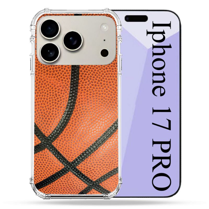 Coque Renforcée Magsafe Pour Iphone 17 Pro Sport Ballon Basket