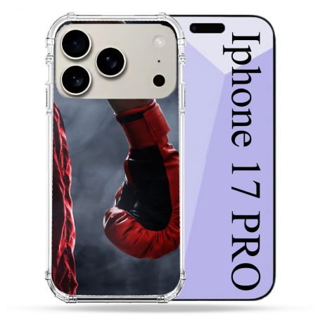 Coque Renforcée Magsafe Pour Iphone 17 Pro Sport Boxe Gant Rouge