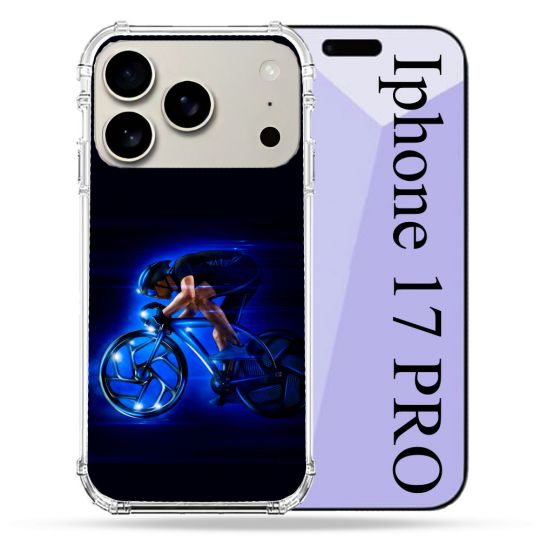 Coque Renforcée Magsafe Pour Iphone 17 Pro Sport Cyclisme Bleu