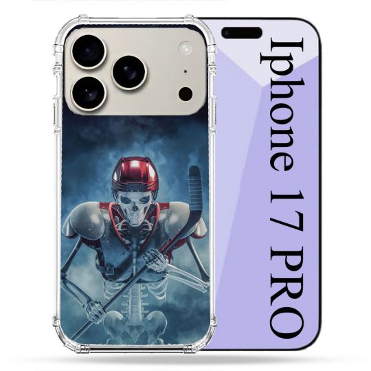 Coque Renforcée Magsafe Pour Iphone 17 Pro Sport Hockey Squelette
