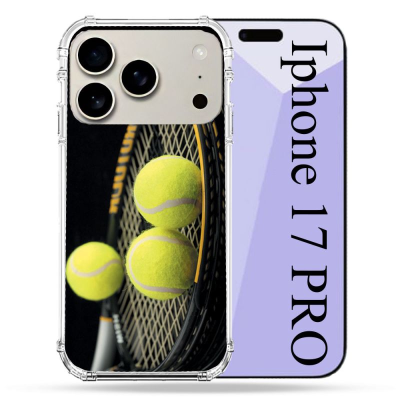 Coque Renforcée Magsafe Pour Iphone 17 Pro Sport Tennis Balls