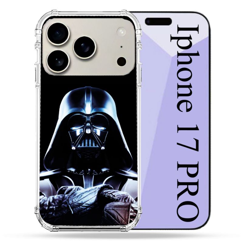 Coque Renforcée Magsafe Pour Iphone 17 Pro Star Wars - Dark Vador Noir