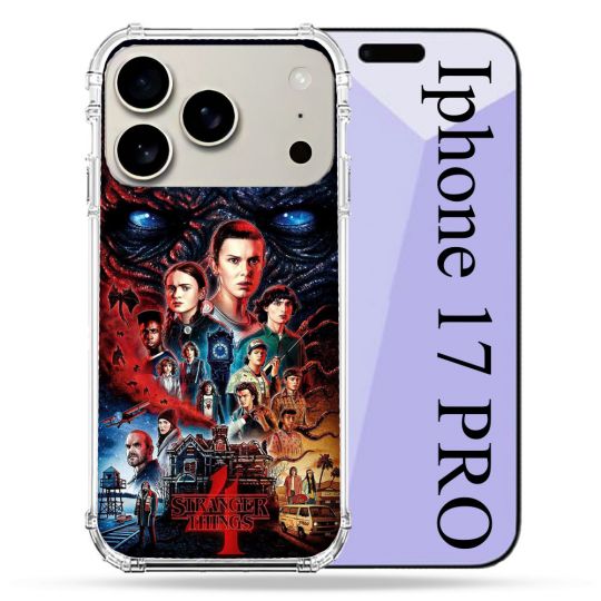 Coque Renforcée Magsafe Pour Iphone 17 Pro Stranger Things Affiche 4