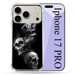 Coque Renforcée Magsafe Pour Iphone 17 Pro Tete de Mort Triple