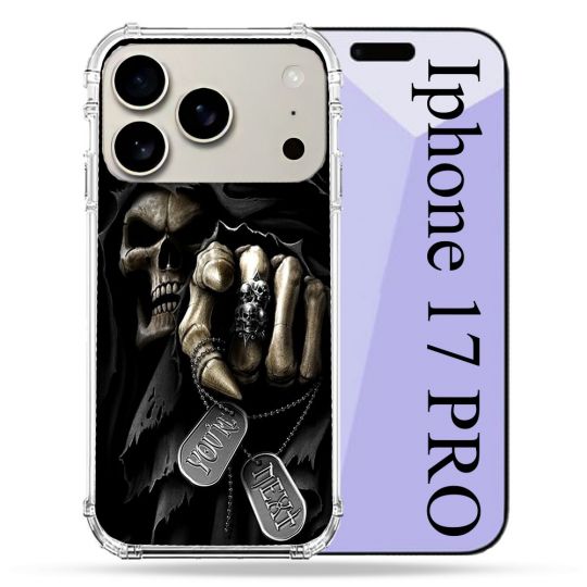 Coque Renforcée Magsafe Pour Iphone 17 Pro Tete de Mort Your Next