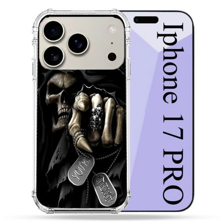 Coque Renforcée Magsafe Pour Iphone 17 Pro Tete de Mort Your Next