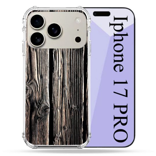 Coque Renforcée Magsafe Pour Iphone 17 Pro Texture Bois