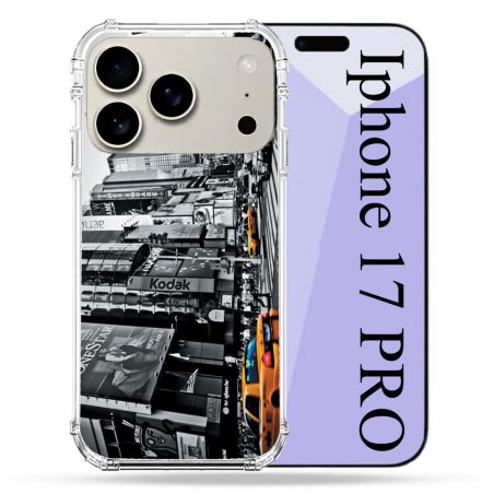 Coque Renforcée Magsafe Pour Iphone 17 Pro Voyage Amerique USA New York Taxi