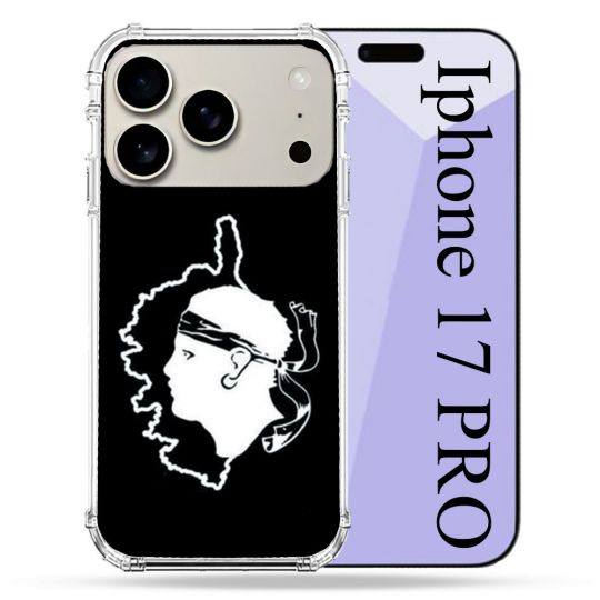 Coque Renforcée Magsafe Pour Iphone 17 Pro Voyage Corse Noir