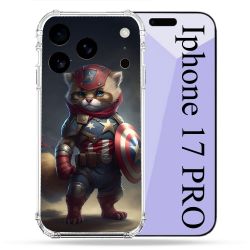 Coque Renforcée Pour Iphone 17 Pro Animal Chat America