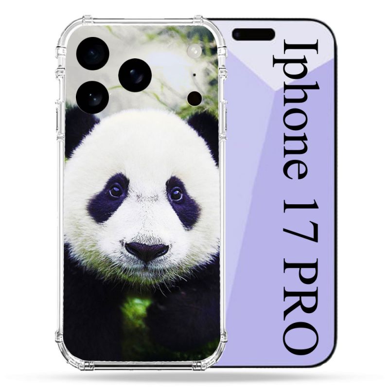 Coque Renforcée Pour Iphone 17 Pro Animal Panda Color