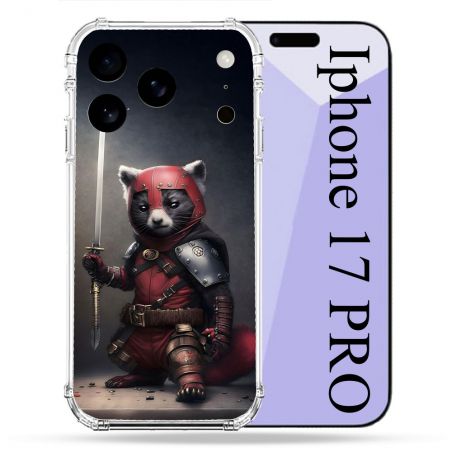 Coque Renforcée Pour Iphone 17 Pro Animal Raton Samouraï