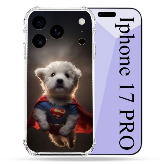 Coque Renforcée Pour Iphone 17 Pro Animal Super Chien