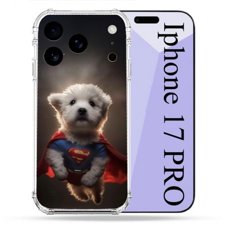 Coque Renforcée Pour Iphone 17 Pro Animal Super Chien