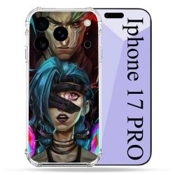 Coque Renforcée Pour Iphone 17 Pro Arcane Jinx Bleu