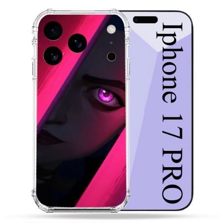 Coque Renforcée Pour Iphone 17 Pro Arcane Jinx Rose