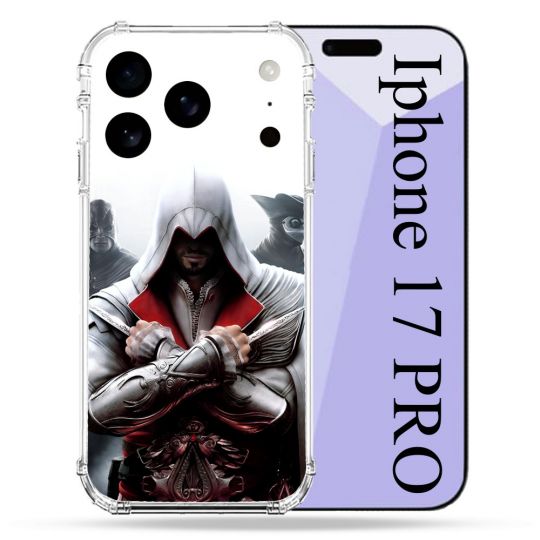 Coque Renforcée Pour Iphone 17 Pro Assassin Creed Mask