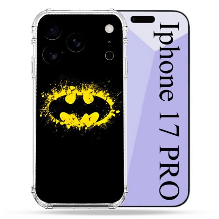 Coque Renforcée Pour Iphone 17 Pro Batman Logo