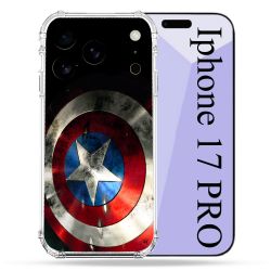 Coque Renforcée Pour Iphone 17 Pro Captain America Bouclier