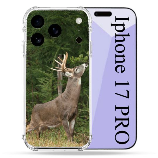 Coque Renforcée Pour Iphone 17 Pro Chasse Cerf