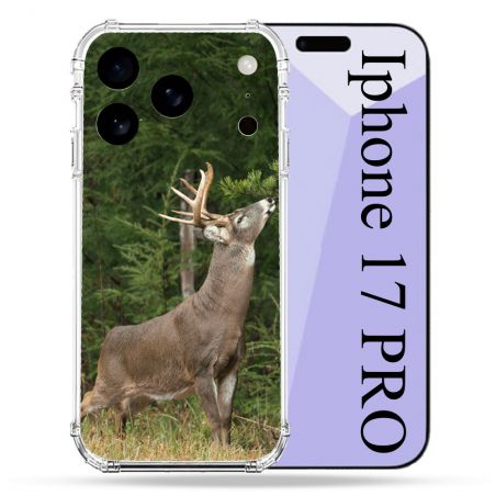 Coque Renforcée Pour Iphone 17 Pro Chasse Cerf