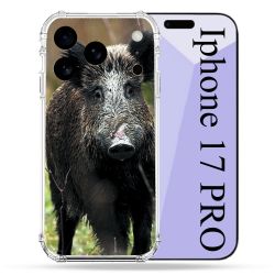 Coque Renforcée Pour Iphone 17 Pro Chasse Sanglier bois