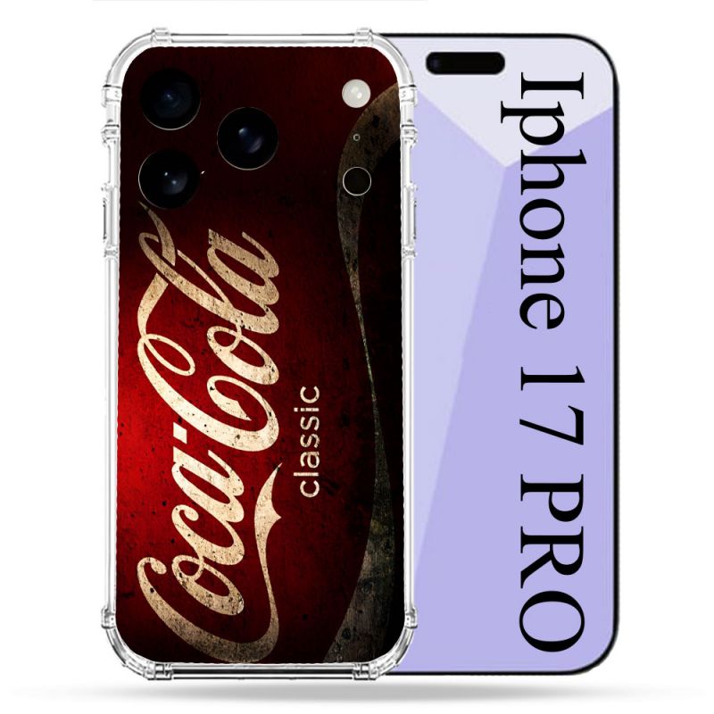 Coque Renforcée Pour Iphone 17 Pro Coca Cola Classique