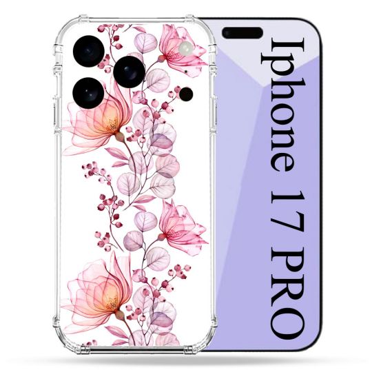 Coque Renforcée Pour Iphone 17 Pro Fleur Eclosion
