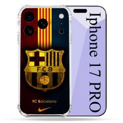 Coque Renforcée Pour Iphone 17 Pro Foot FC Barcelone Vintage