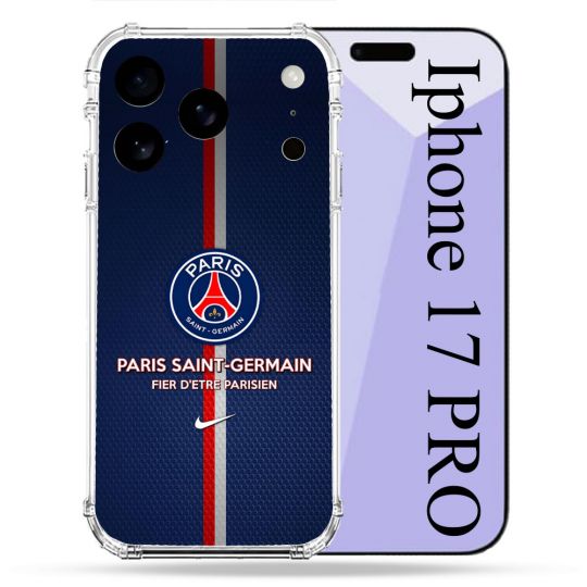 Coque Renforcée Pour Iphone 17 Pro Foot PSG Fier
