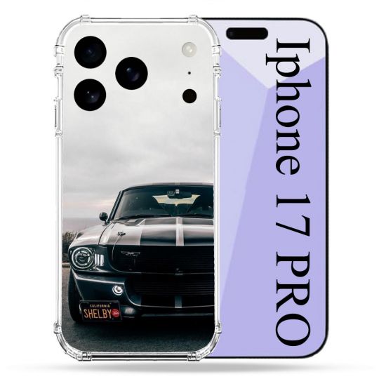 Coque Renforcée Pour Iphone 17 Pro Ford Mustang GT500 Vintage