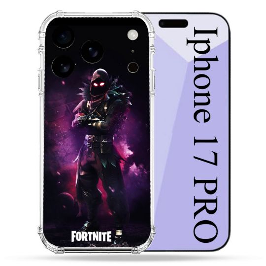 Coque Renforcée Pour Iphone 17 Pro Fortnite Raven