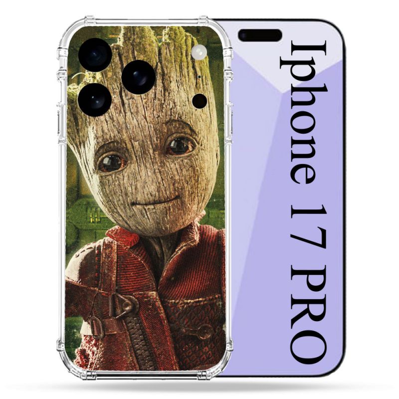 Coque Renforcée Pour Iphone 17 Pro Groot Vert
