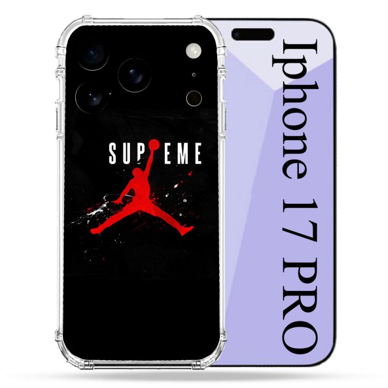 Coque Renforcée Pour Iphone 17 Pro Jordan Supreme Noir
