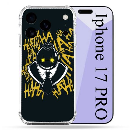 Coque Renforcée Pour Iphone 17 Pro Manga Assassination Classroom Kuro Noir